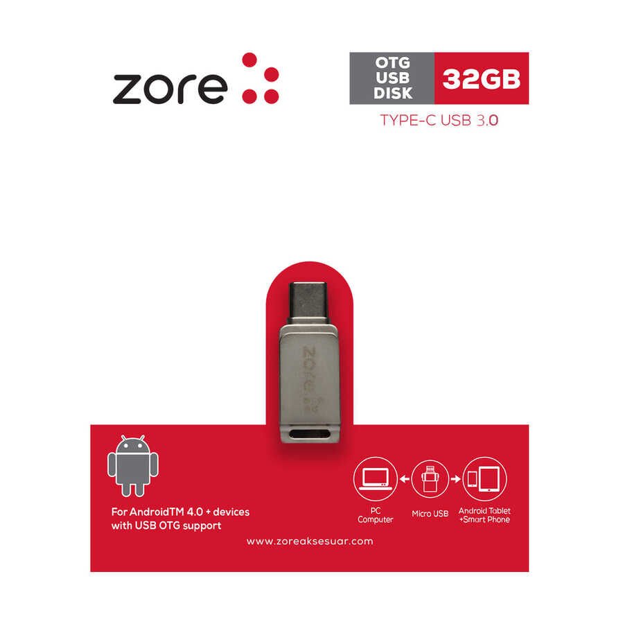 HEPTEKİLETİŞİM 3.0 Type-C Metal OTG 32 GB