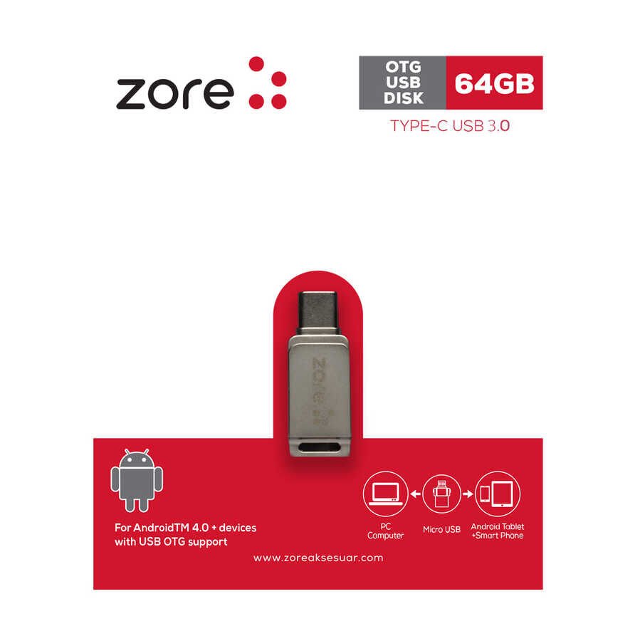 HEPTEKİLETİŞİM 3.0 Type-C Metal OTG 64 GB