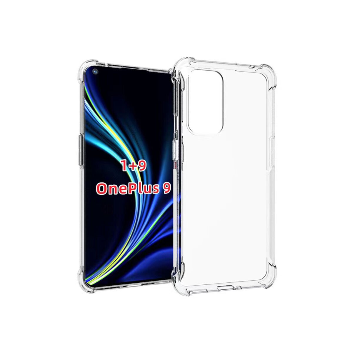 One Plus 9 Şeffaf Kılıf Köşelerde Darbelere Karşı Ultra Kalınlık (ANTİSHOCK) Renksiz