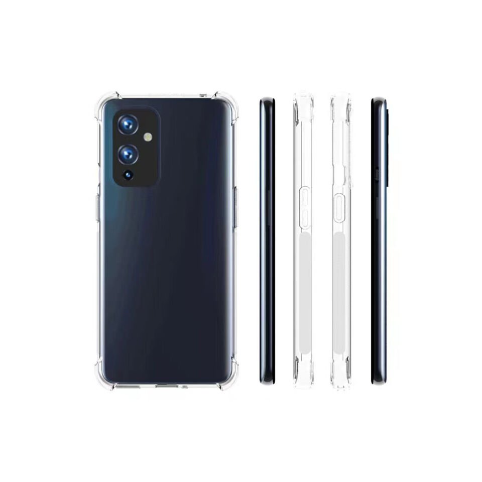 One Plus 9 Şeffaf Kılıf Köşelerde Darbelere Karşı Ultra Kalınlık (ANTİSHOCK) Renksiz
