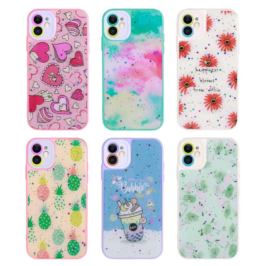 Apple iPhone 11 Kılıf Kamera Korumalı Sert Desenli HEPTEKİLETİŞİM Pami Kapak