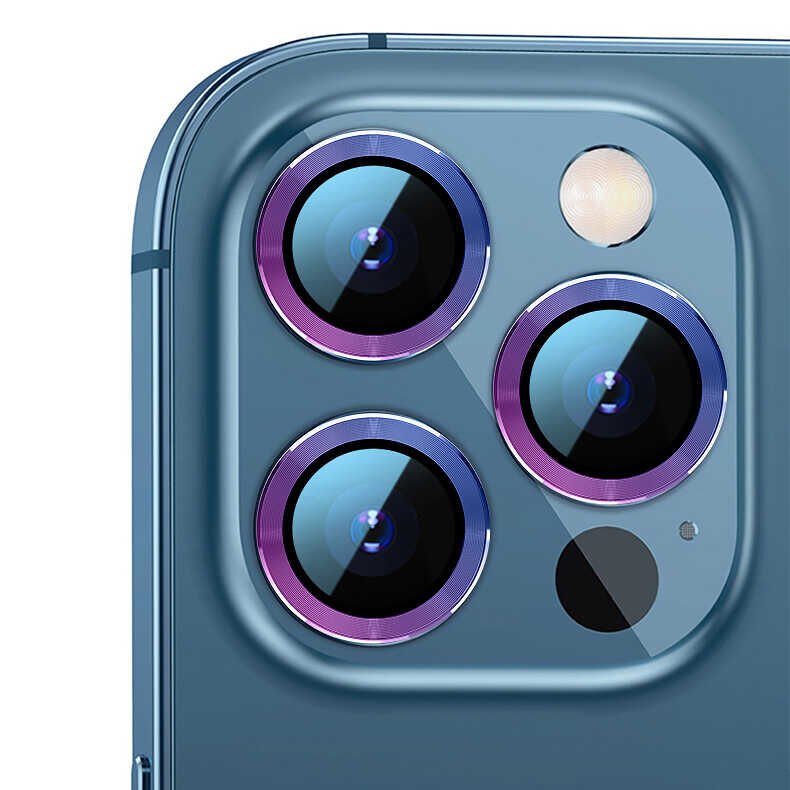 Apple iPhone 11 Pro Kamera Lens Koruyucu Kolay Takma Aparatlı (CL-02) Colorful