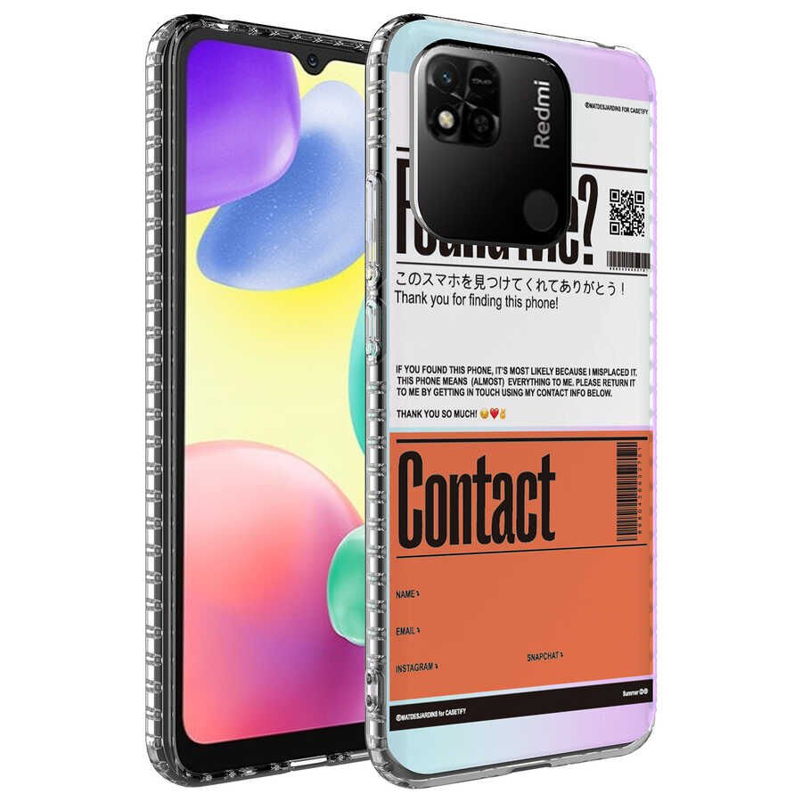 Xiaomi Redmi 10A Kılıf Kamera Çıkıntılı Airbag Kenarlı Darbe Emici Desenli Kapak (ELEGANS) NO6