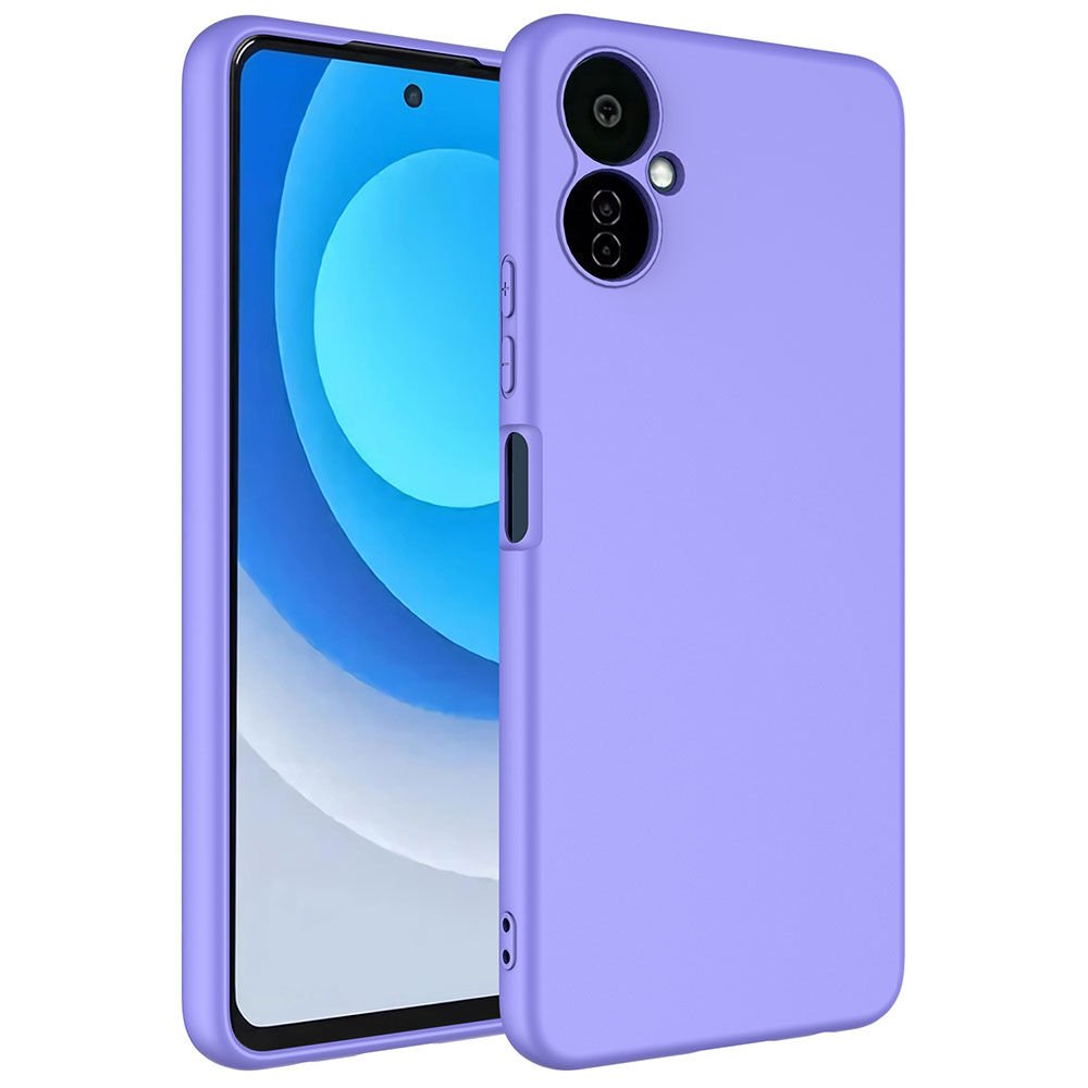 Tecno Camon 19 Neo Kılıf Kadife İç Yüzey Yumuşak Dokulu Kamera Korumalı Kapak (MARA) Lila