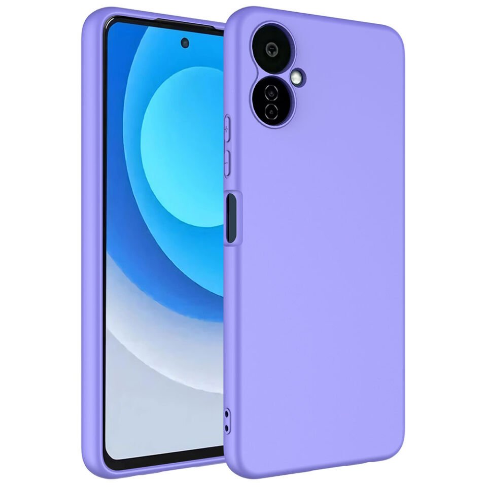 Tecno Camon 19 Neo Kılıf Kadife İç Yüzey Yumuşak Dokulu Kamera Korumalı Kapak (MARA) Lila
