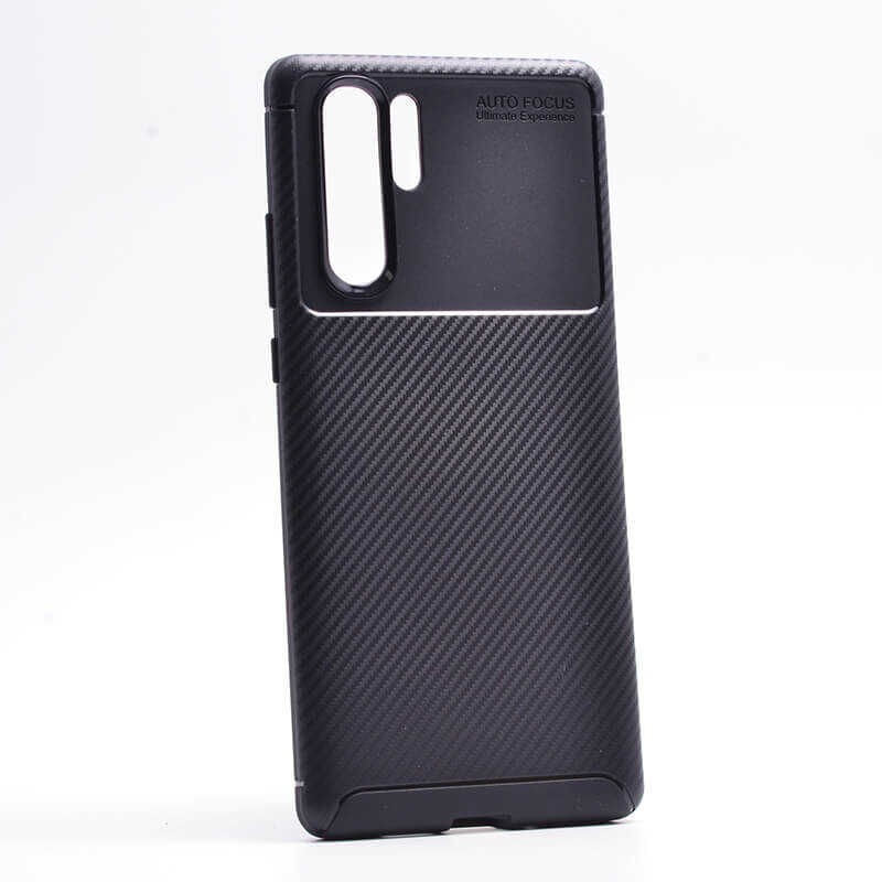 Huawei P30 Pro Kılıf Kamera Çıkıntılı Karbon Fiber Dokulu Renk Atmaz Kapak (NEGRO) Lacivert