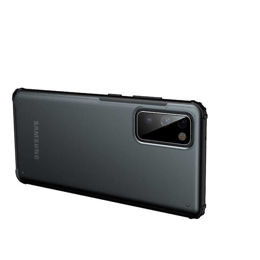 Samsung Galaxy S20 FE Kılıf Köşe Korumalı Arkası Mat Buzlu Sert Kapak (VOLKS) Kırmızı