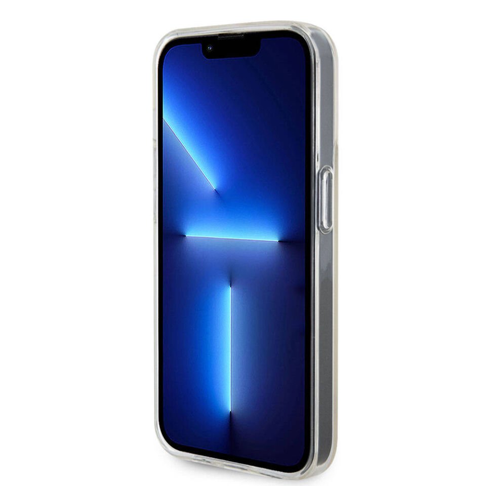 Apple iPhone 15 Pro Kılıf Guess Orjinal Lisanslı Yazı Logolu Mirror Disco Kapak
