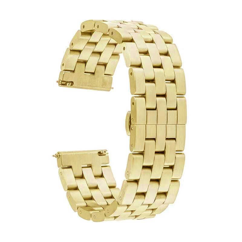 Samsung Gear S3 (22mm) Metal Kordon Tasarım (KRD-20) Gold