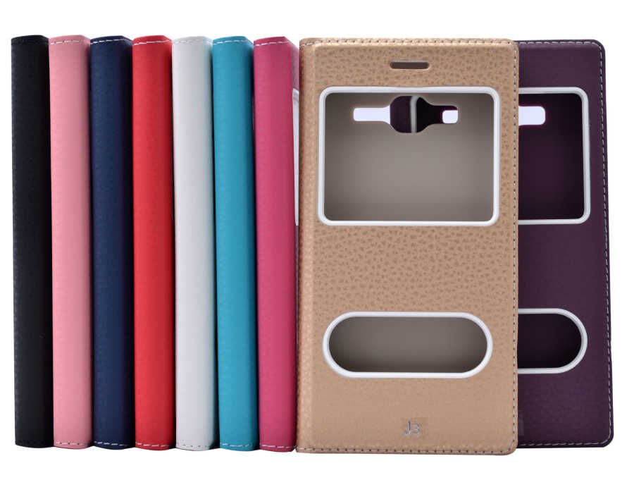 Samsung Galaxy J3 Kapaklı Kılıf Mıknatıslı 360 Tam Korumalı (DOLCE) Pembe Açık