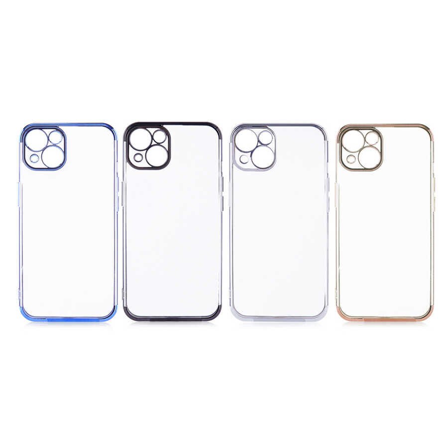Apple iPhone 13 Kılıf HEPTEKİLETİŞİM Dört Köşeli Lazer Silikon Kapak