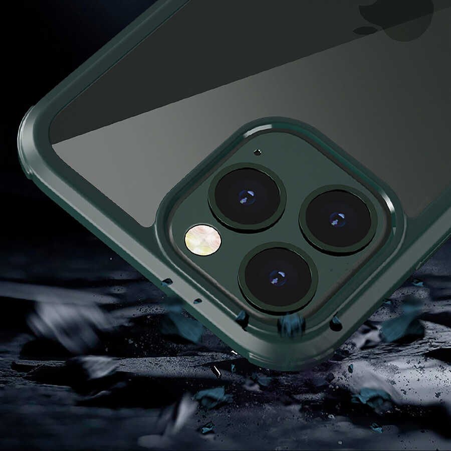 Apple iPhone 13 Pro Kılıf HEPTEKİLETİŞİM Dor Silikon Temperli Cam Kapak