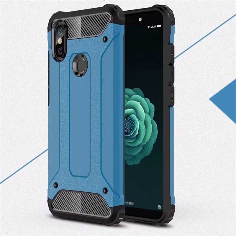 Xiaomi Mi A2 Lite Kılıf Armor Köşe Korumalı Çift Katman Tank Zırh Kapak (CRASH) Rose Gold