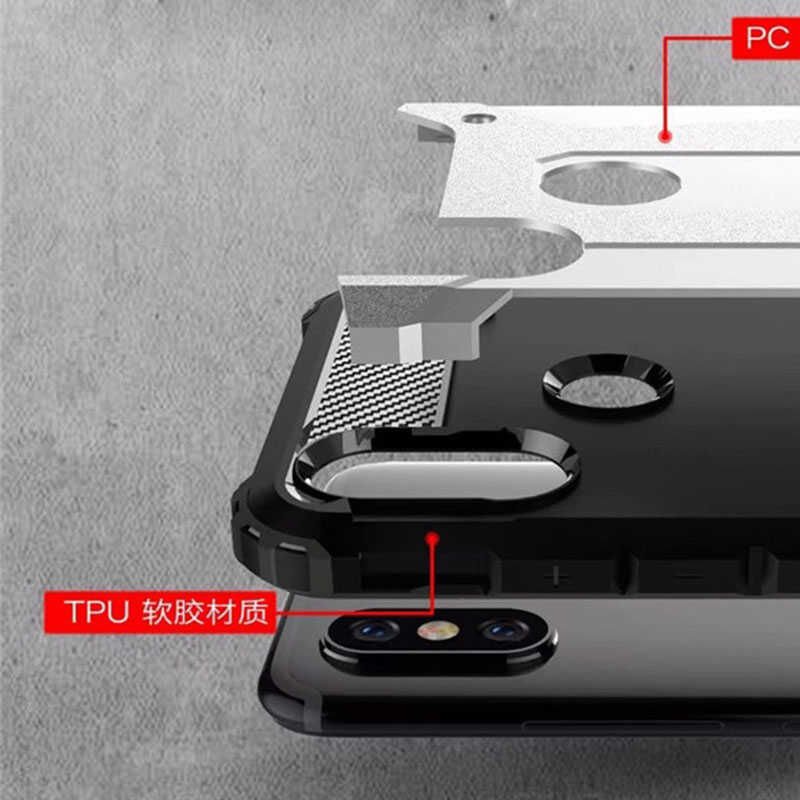 Xiaomi Mi A2 Lite Kılıf Armor Köşe Korumalı Çift Katman Tank Zırh Kapak (CRASH) Rose Gold