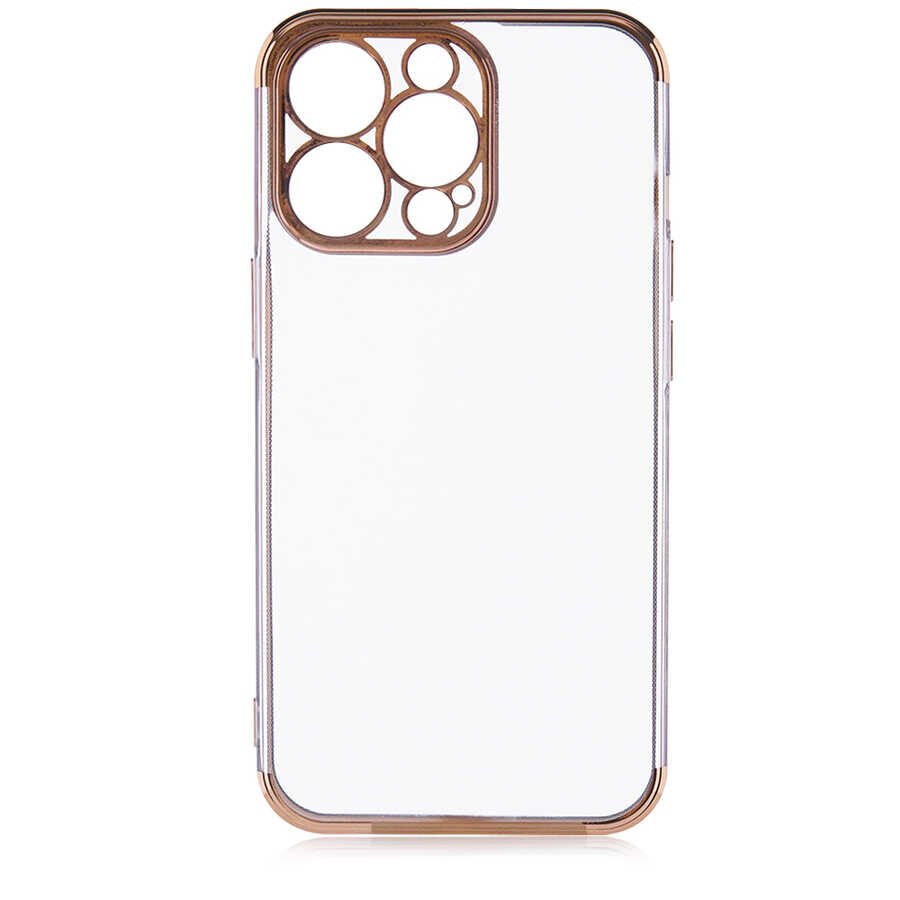 Apple iPhone 13 Pro Max Kılıf HEPTEKİLETİŞİM Dört Köşeli Lazer Silikon Kapak
