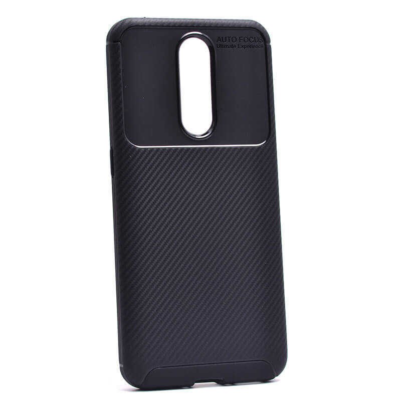 Oppo RX17 Pro Kılıf Kamera Çıkıntılı Karbon Fiber Dokulu Renk Atmaz Kapak (NEGRO) Lacivert