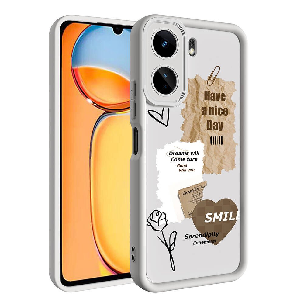 Xiaomi Poco C65 Kılıf Kamera Korumalı Baskılı Arka Yüzey HEPTEKİLETİŞİM Klas Kapak