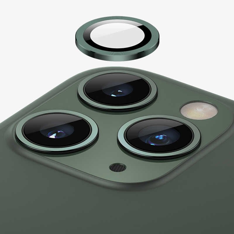 Apple iPhone 11 Pro Max Kamera Lens Koruyucu Kolay Takma Aparatlı (CL-02) Colorful