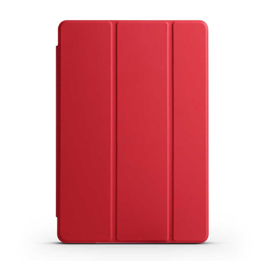 Huawei T5 10 İnc Kılıf Arkası Silikon Pu Deri 360 Koruma (SC.) Mor