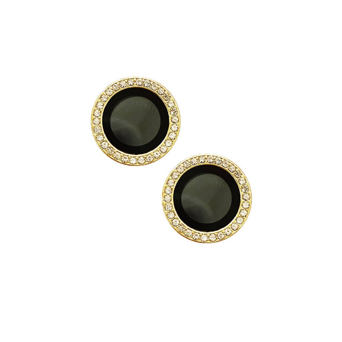 iPhone 15 Plus Kamera Lens Koruyucu Renkli Taşlı Tasarım Kolay Takma Aparatlı (CL-06) Sarı