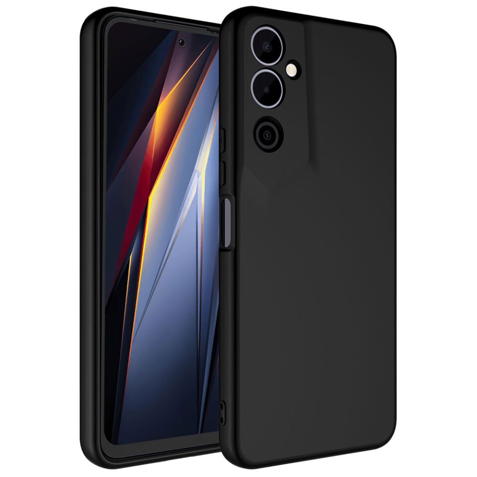 Tecno Pova Neo 2 Kılıf Kadife İç Yüzey Yumuşak Dokulu Kamera Korumalı Kapak (MARA) Siyah