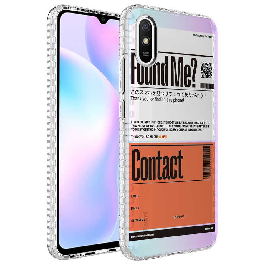 Xiaomi Redmi 9A Kılıf Kamera Çıkıntılı Airbag Kenarlı Darbe Emici Desenli Kapak (ELEGANS) NO3