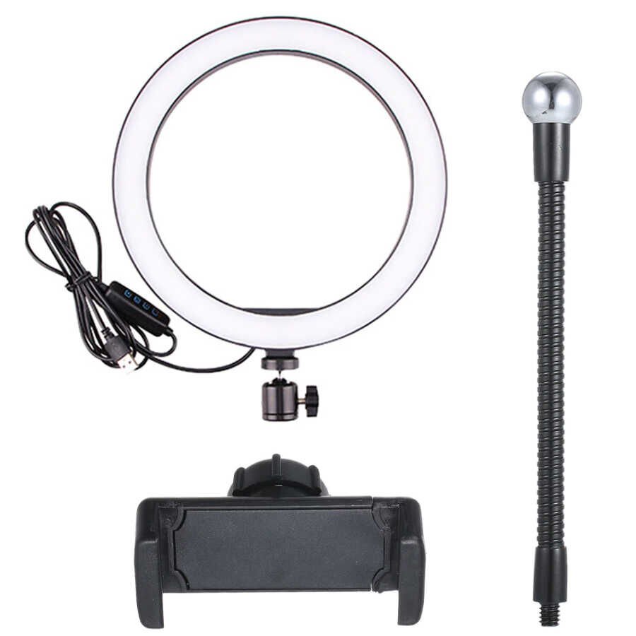 HEPTEKİLETİŞİM CXB-260 Işıklı Telefon Tutucu Ring Light