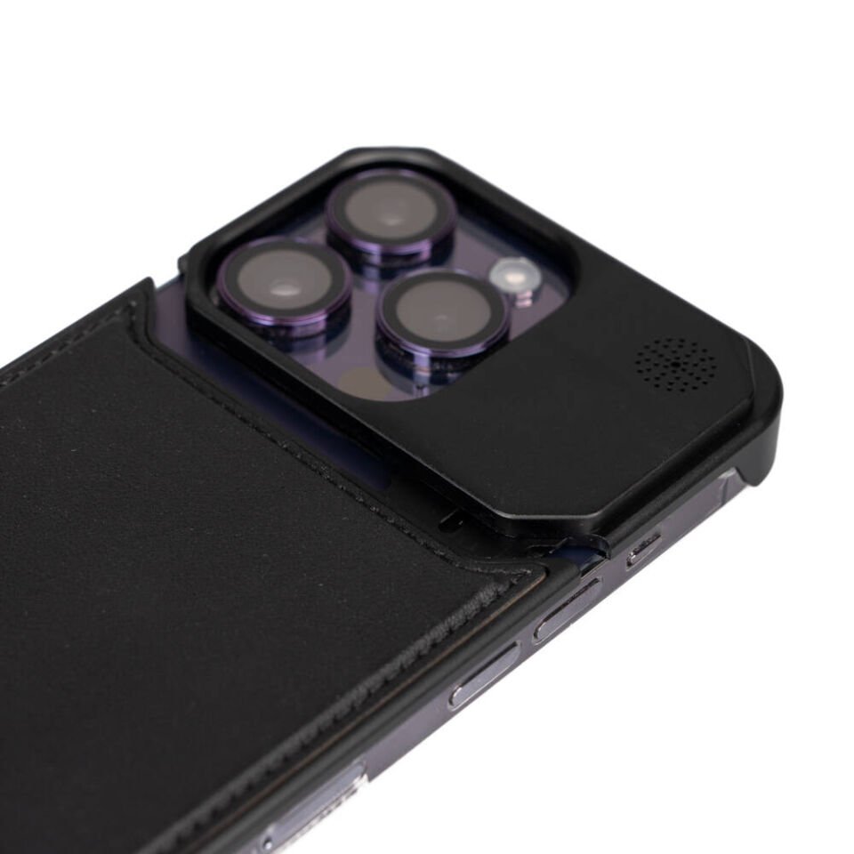 Apple iPhone 14 Pro Max Kılıf Magsafe Şarj Özellikli Mekanizmalı Koku Hazneli HEPTEKİLETİŞİM Mostar Kapak