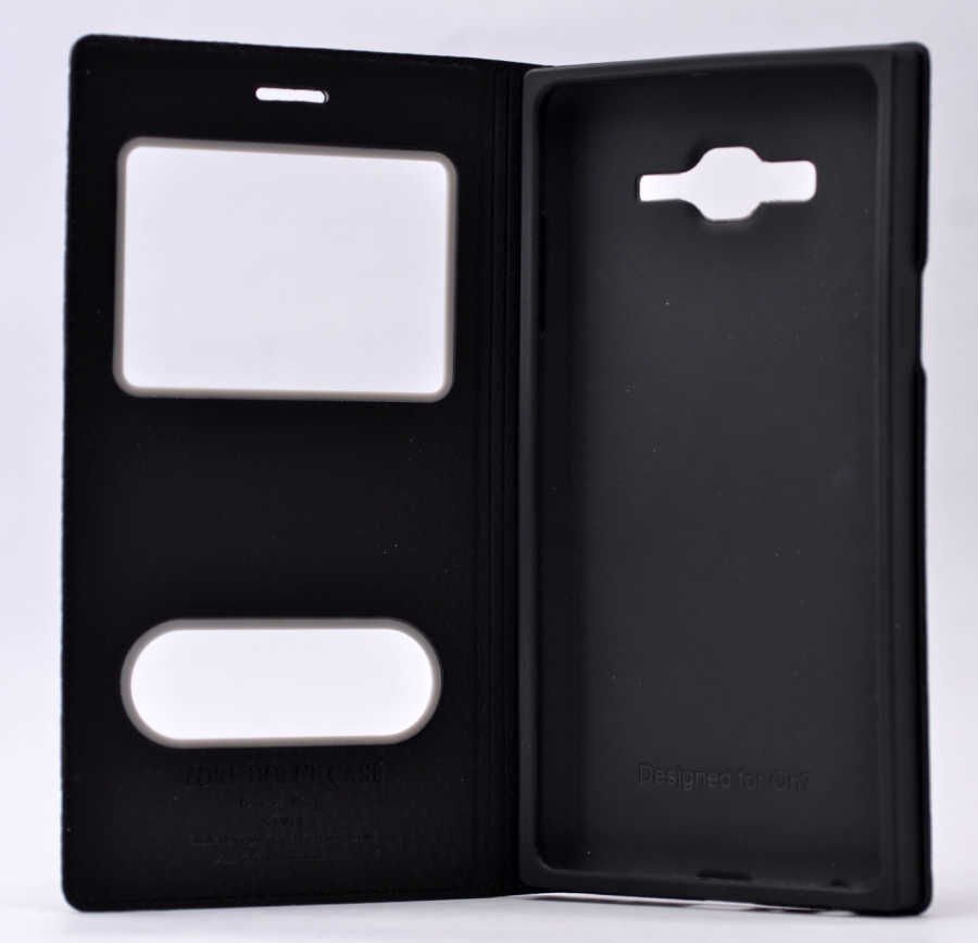 Samsung Galaxy On5 Kapaklı Kılıf Mıknatıslı 360 Tam Korumalı (DOLCE) Gold