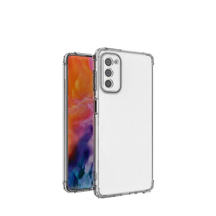 Samsung Galaxy S20 FE Kılıf Darbe Emici Kamera Korumalı Yumuşak Esnek Şeffaf Silikon Kapak (02-ANTİ) Renksiz