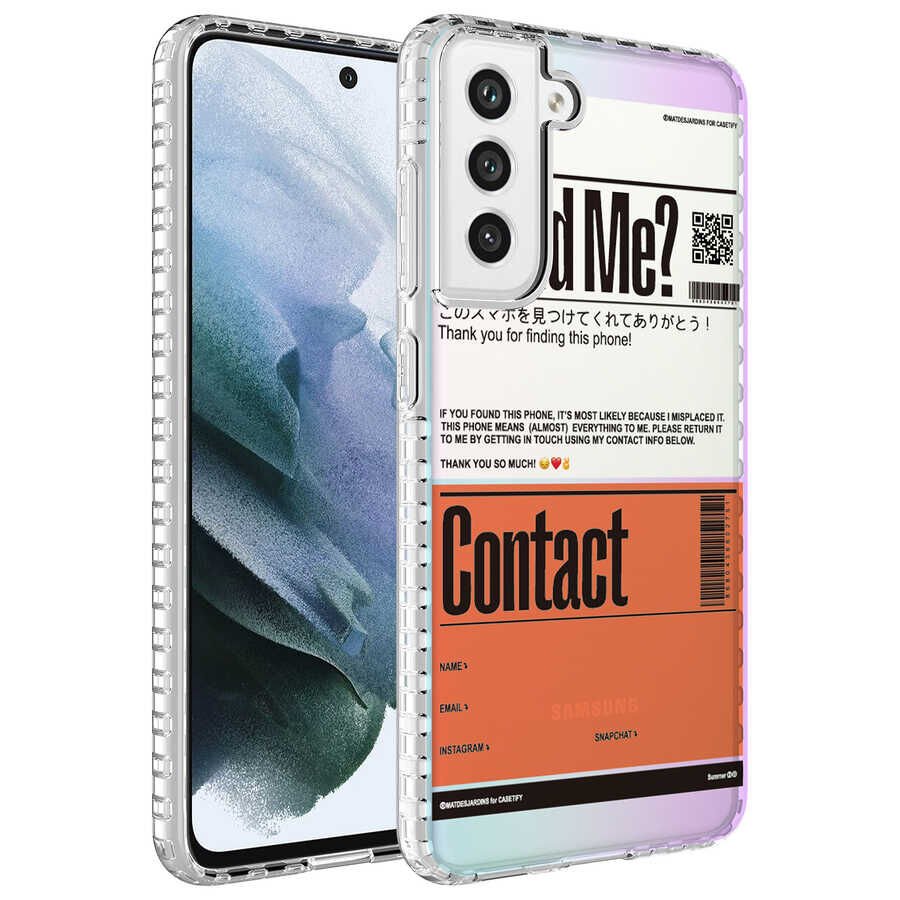 Samsung Galaxy S21 FE Kılıf Kamera Çıkıntılı Airbag Kenarlı Darbe Emici Desenli Kapak (ELEGANS) NO6