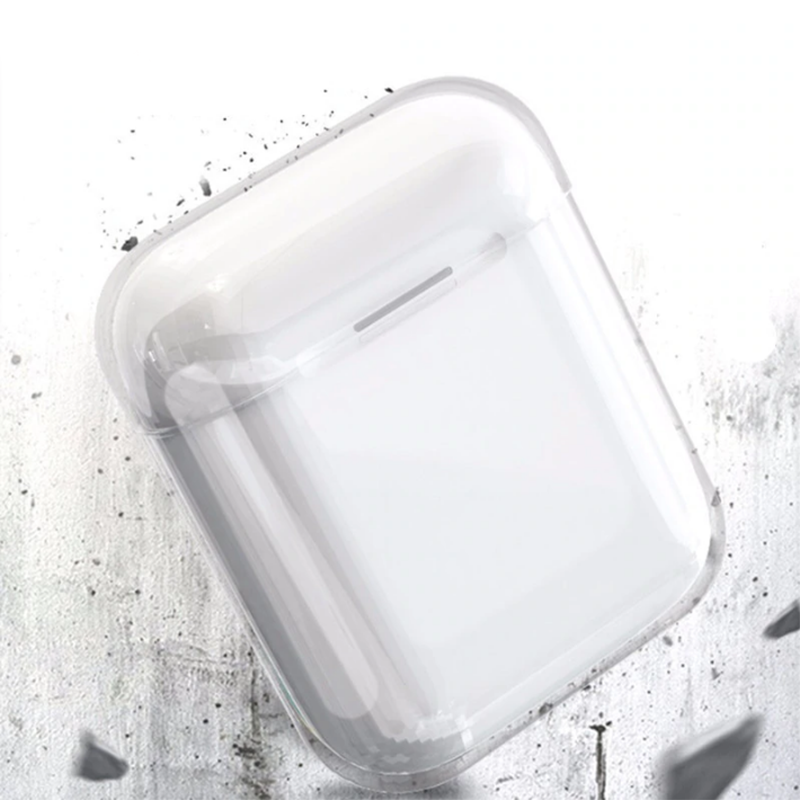 Apple Airpods Kılıf Şeffaf Sert Kristal HEPTEKİLETİŞİM Airbag 14 Kılıf