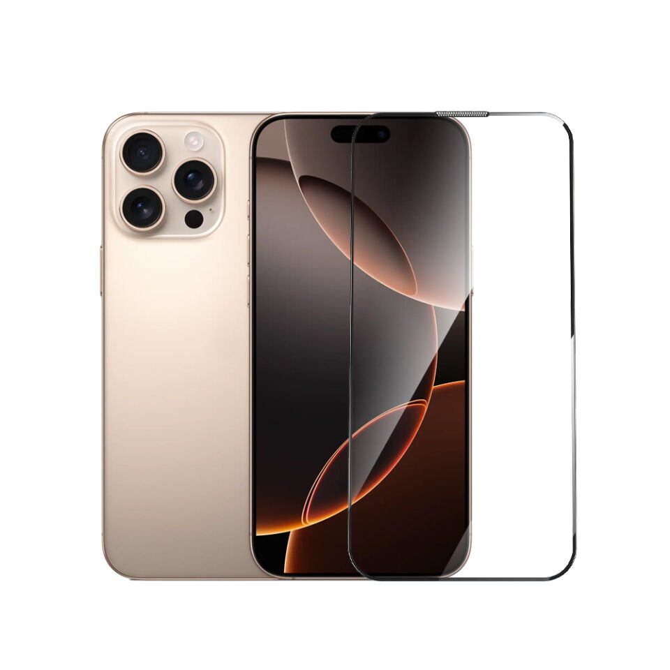 Apple iPhone 16 Pro Max Wiwu GT-020 Titan Guard Serisi Şok Emici Hibrit Polimer HD Şeffaf Ekran Koruyucu Film + Kolay Uygulama Aparatı