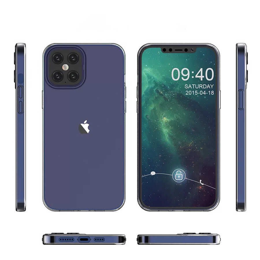 Apple iPhone 12 Pro Max Kılıf HEPTEKİLETİŞİM Süper Silikon Kapak