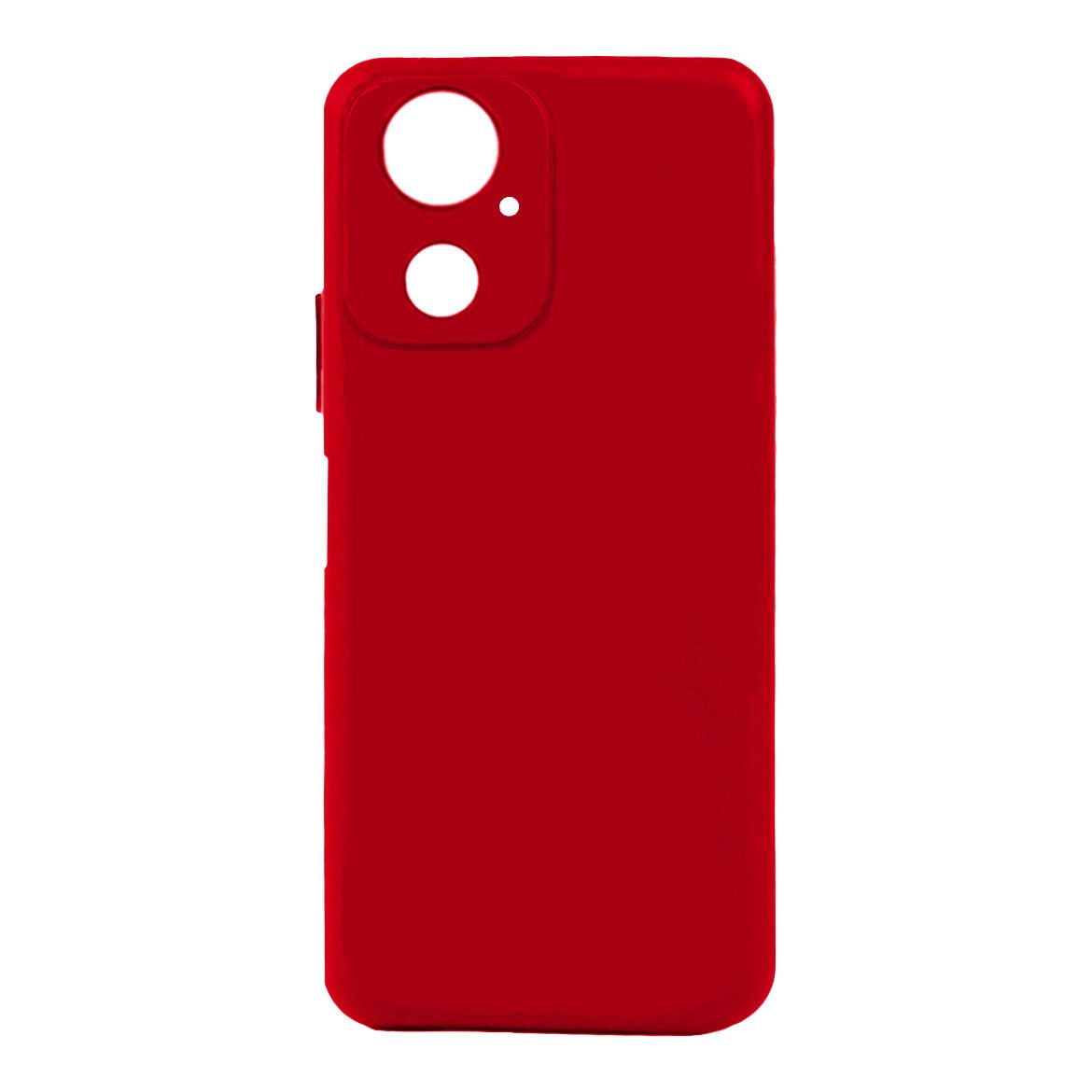 General Mobile 23 SE Kılıf Kamera Korumalı Esnek Renkli Silikon Kapak (Biye) Kırmızı