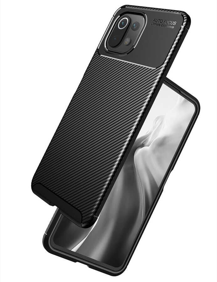 Xiaomi Mi 11 Lite Kılıf HEPTEKİLETİŞİM Negro Silikon Kapak