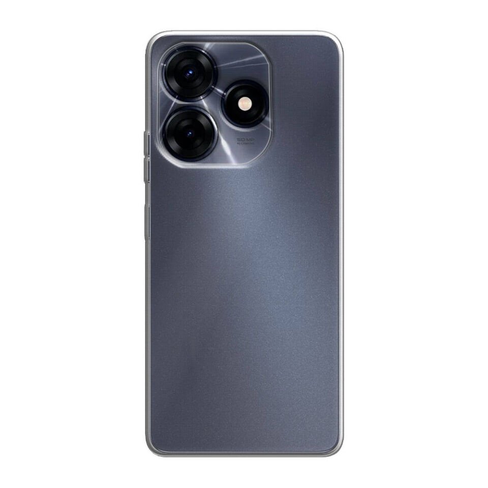 Tecno Spark 10C Şeffaf Kılıf Yumuşak İnce Tasarımlı Kapak (SÜPER) Renksiz