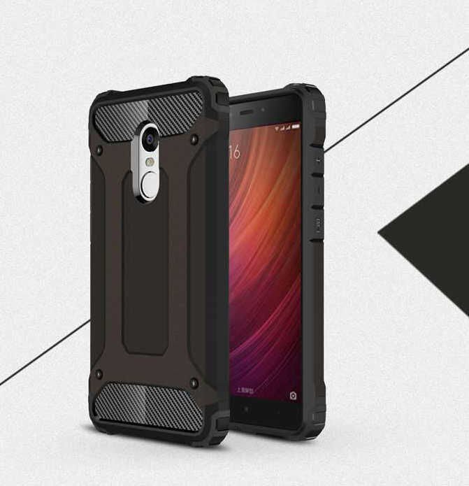 Xiaomi Redmi 5 Plus Kılıf Armor Köşe Korumalı Çift Katman Tank Zırh Kapak (CRASH) Kırmızı