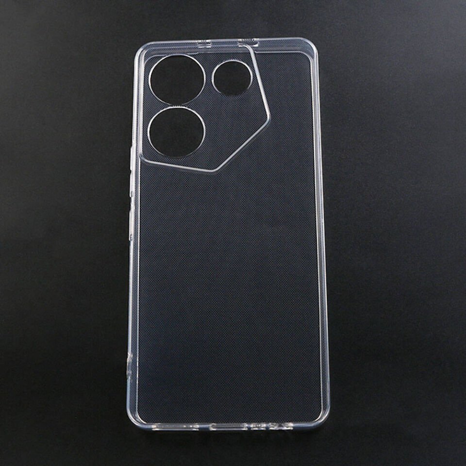 Tecno Camon 20 Pro 4G Şeffaf Kılıf Yumuşak İnce Tasarımlı Kapak (SÜPER) Renksiz