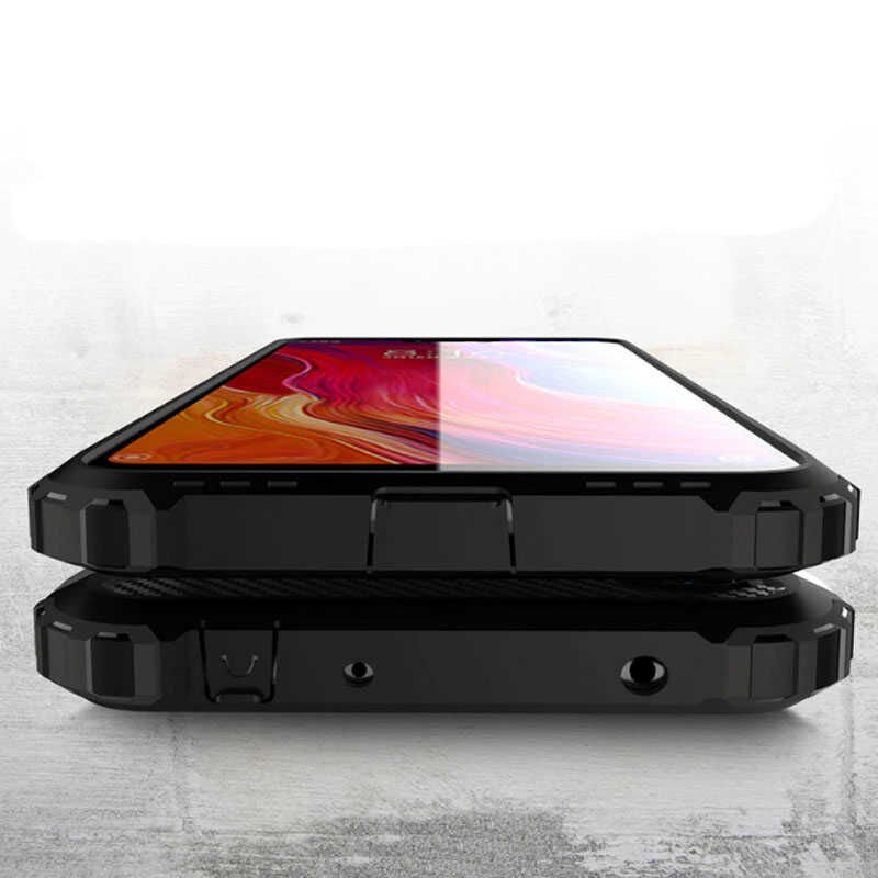 Xiaomi Redmi 6 Kılıf Armor Köşe Korumalı Çift Katman Tank Zırh Kapak (CRASH) Mavi