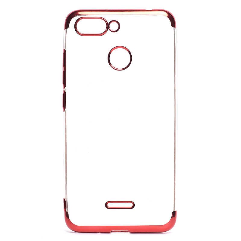 Xiaomi Redmi 6 Kılıf HEPTEKİLETİŞİM Dört Köşeli Lazer Silikon Kapak