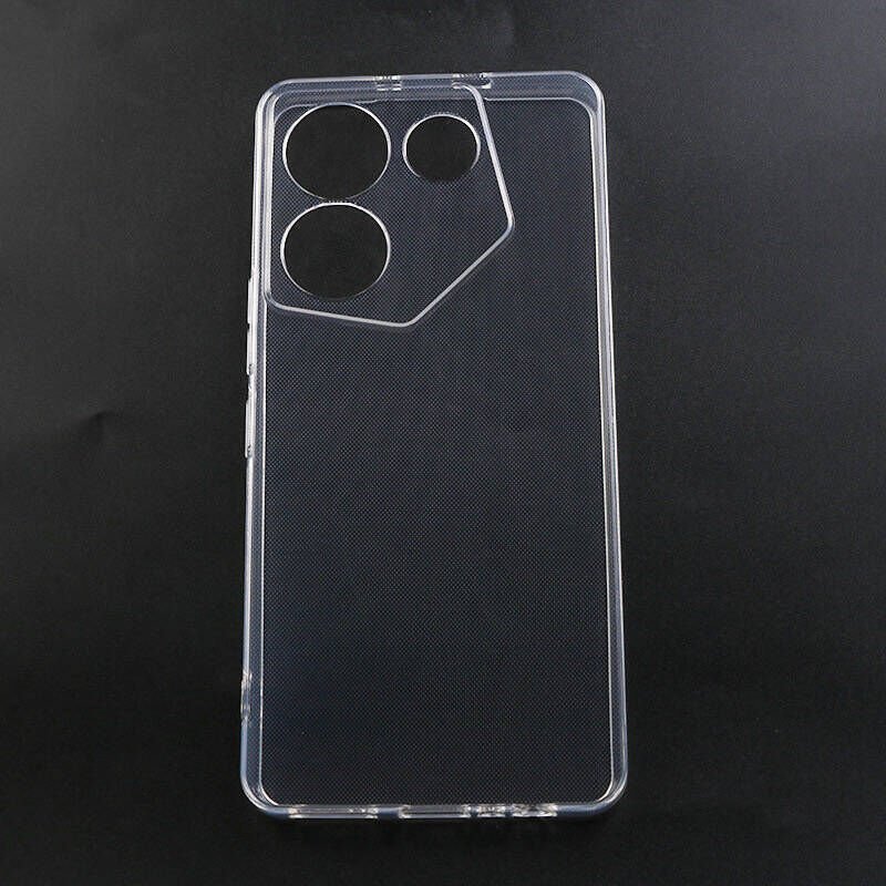 Tecno Camon 20 Pro 5G Şeffaf Kılıf Yumuşak İnce Tasarımlı Kapak (SÜPER) Renksiz