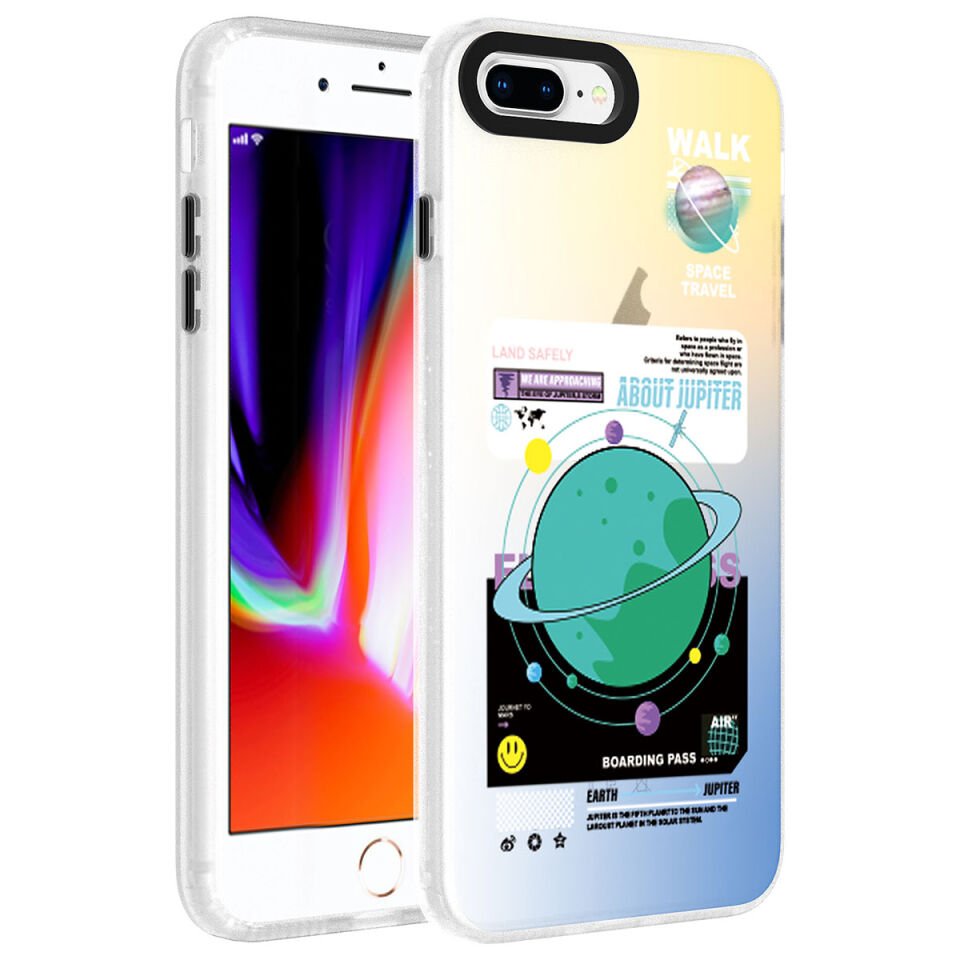 Apple iPhone 7 Plus Kılıf Desenli HEPTEKİLETİŞİM Dragon Sert Kapak