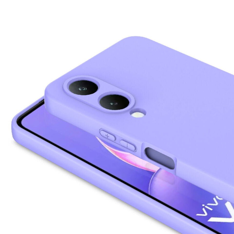 Vivo Y17S Kılıf Kadife İç Yüzey Yumuşak Dokulu Kamera Korumalı Kapak (MARA) Koyu Yeşil