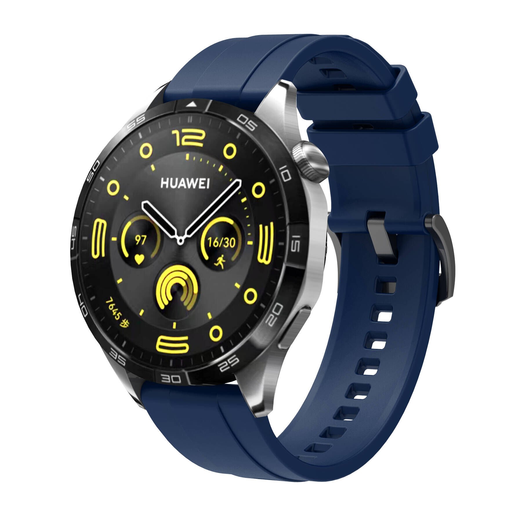 Huawei Watch Gt3 Se/Ultimate/Buds 46mm - 22mm Yumuşak Sport Jel Silikon Kordon (krd-95) Lacivert