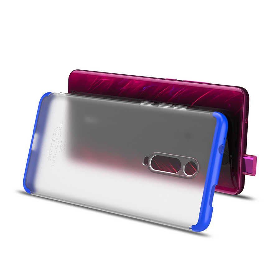 Xiaomi Mi 9T Kılıf Şeffaf Mat Görünümlü Transparan Tasarımlı Kapak (NİLİ) Siyah