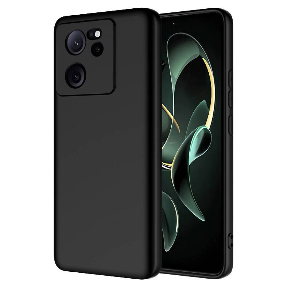 Xiaomi Mi 13T Pro Kılıf Kadife İç Yüzey Yumuşak Dokulu Kamera Korumalı Kapak (MARA) Siyah