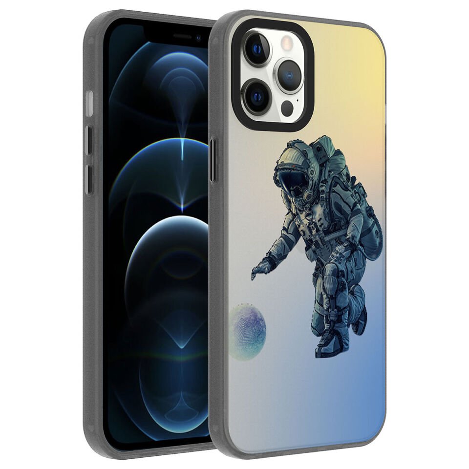 Apple iPhone 12 Pro Max Kılıf Desenli HEPTEKİLETİŞİM Dragon Sert Kapak