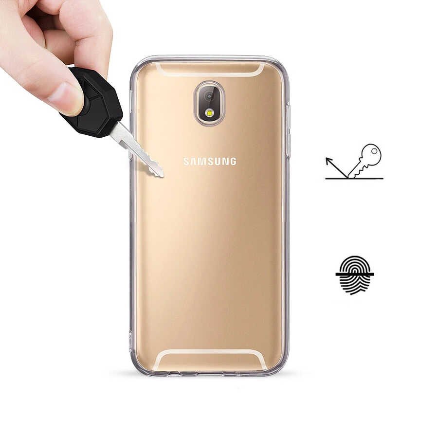 Samsung Galaxy J530 Pro Şeffaf Kılıf Yumuşak İnce Tasarımlı Kapak (SÜPER) Renksiz