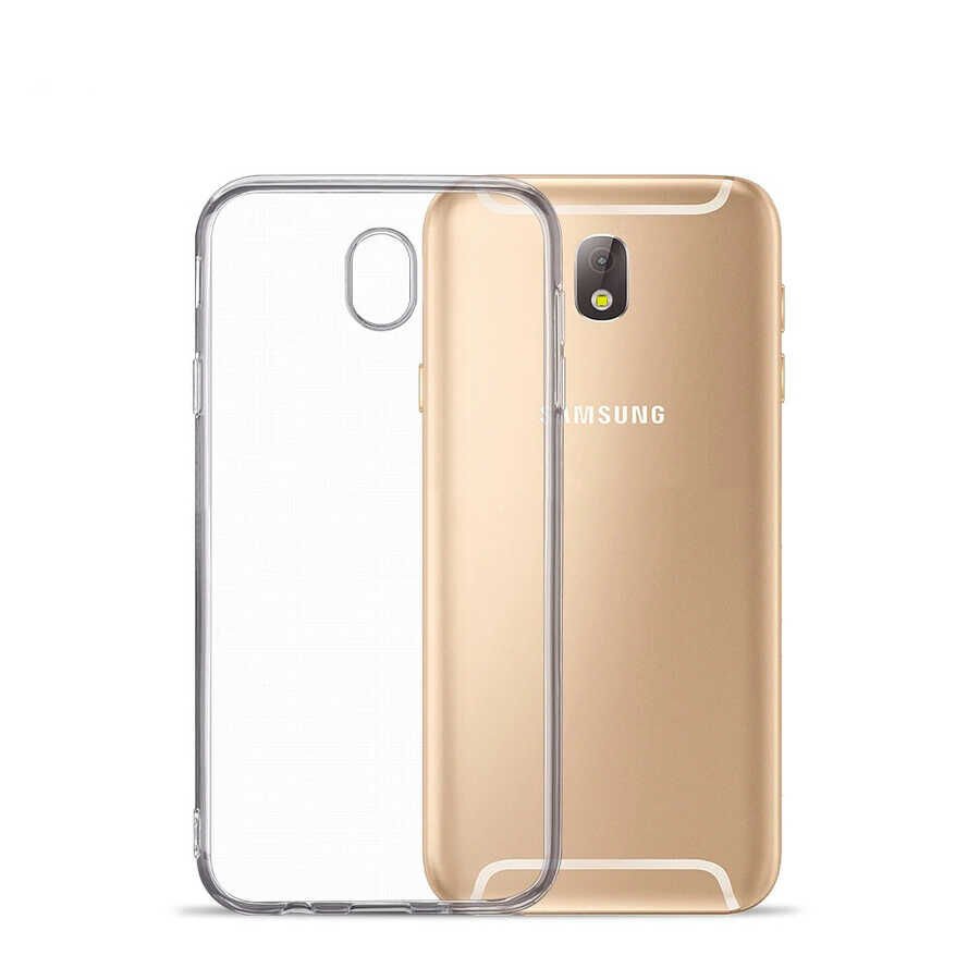 Samsung Galaxy J530 Pro Şeffaf Kılıf Yumuşak İnce Tasarımlı Kapak (SÜPER) Renksiz